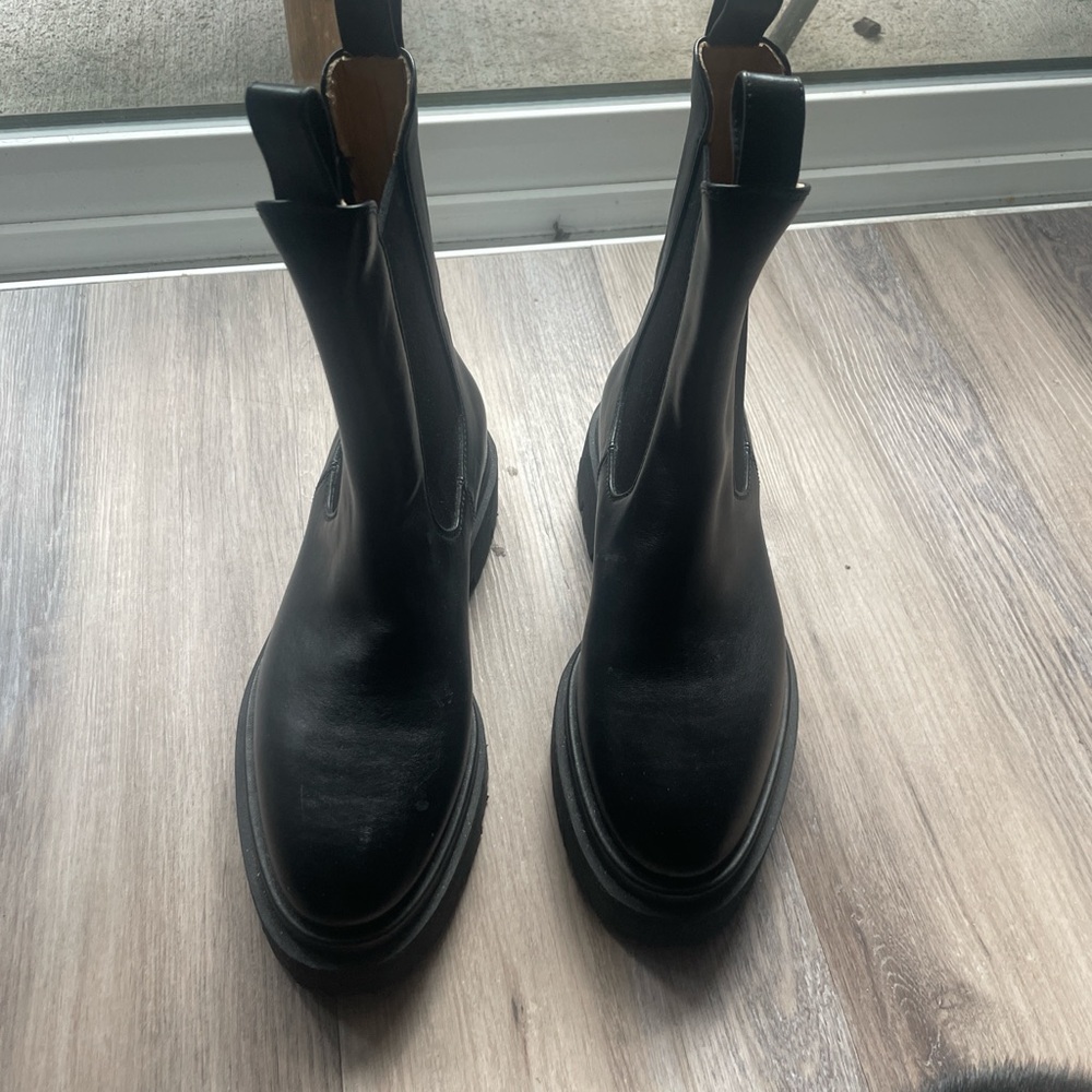 Dear Frances Black Ankle Boots Sleek Design